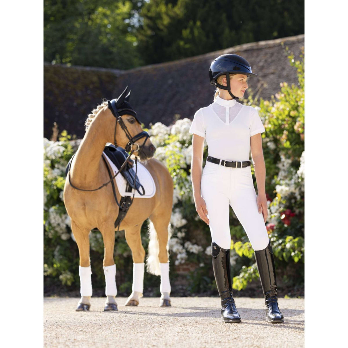 LeMieux Competition Shirt Young Rider Eva Short Sleeves White