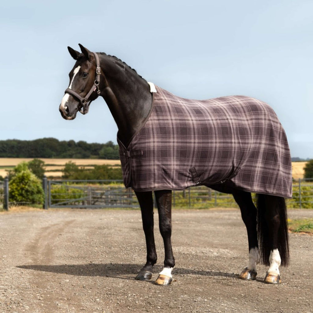 LeMieux Fleece Rug Heritage Check Cocoa