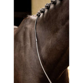 LeMieux Reins Arika Rubber Half lined Black/Silver