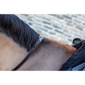 LeMieux Reins Arika Soft Rubber with Stopper Brown/Brass