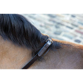 LeMieux Reins Arika Soft Rubber with Stopper Brown/Brass