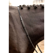 LeMieux Reins Arika Soft Rubber with Stopper Brown/Brass