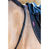 LeMieux Reins Arika Rubber Grip Continental Black/Silver