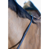 LeMieux Reins Arika Rubber Grip Continental Brown/Silver