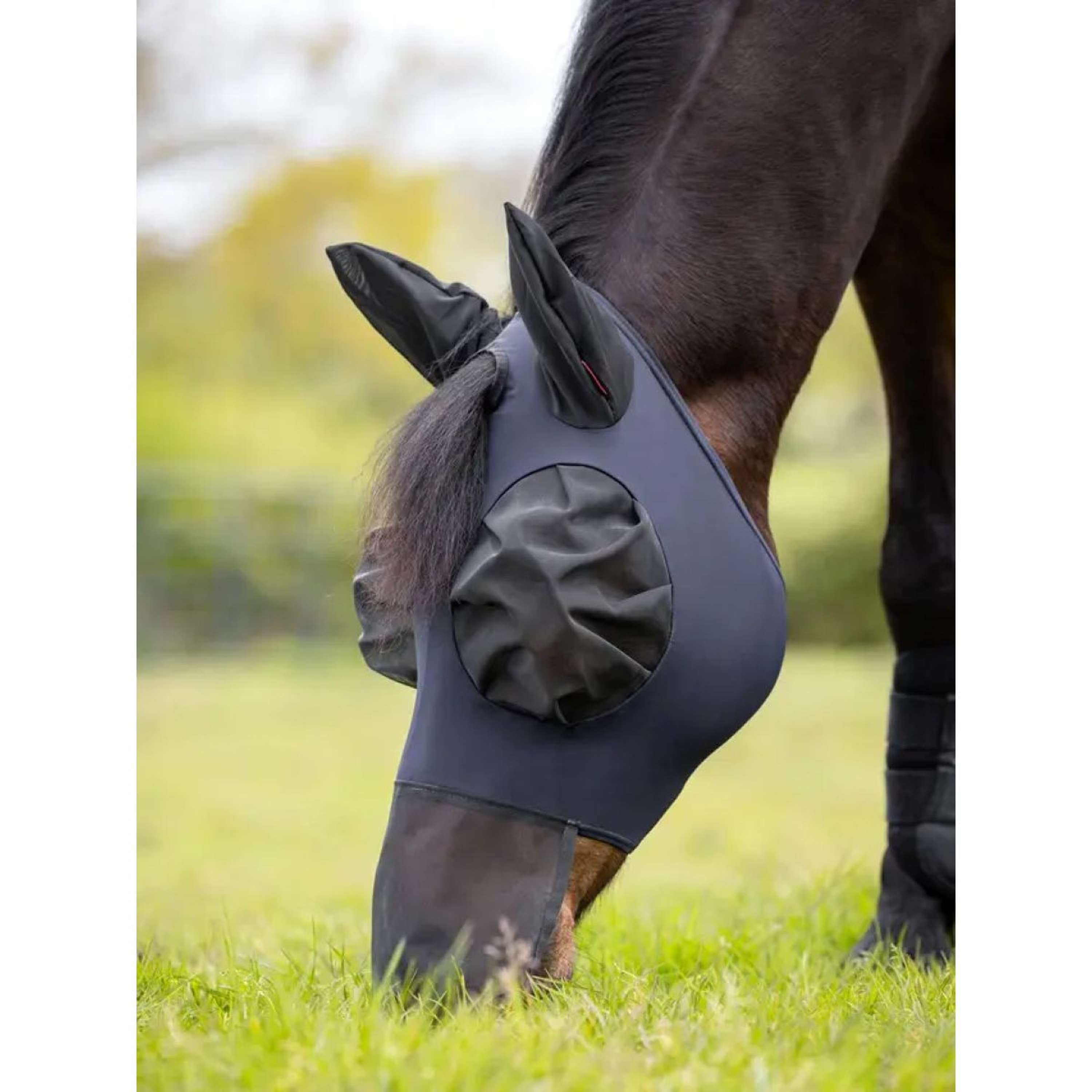 LeMieux Fly Mask Bug Relief With Nose Protection Navy