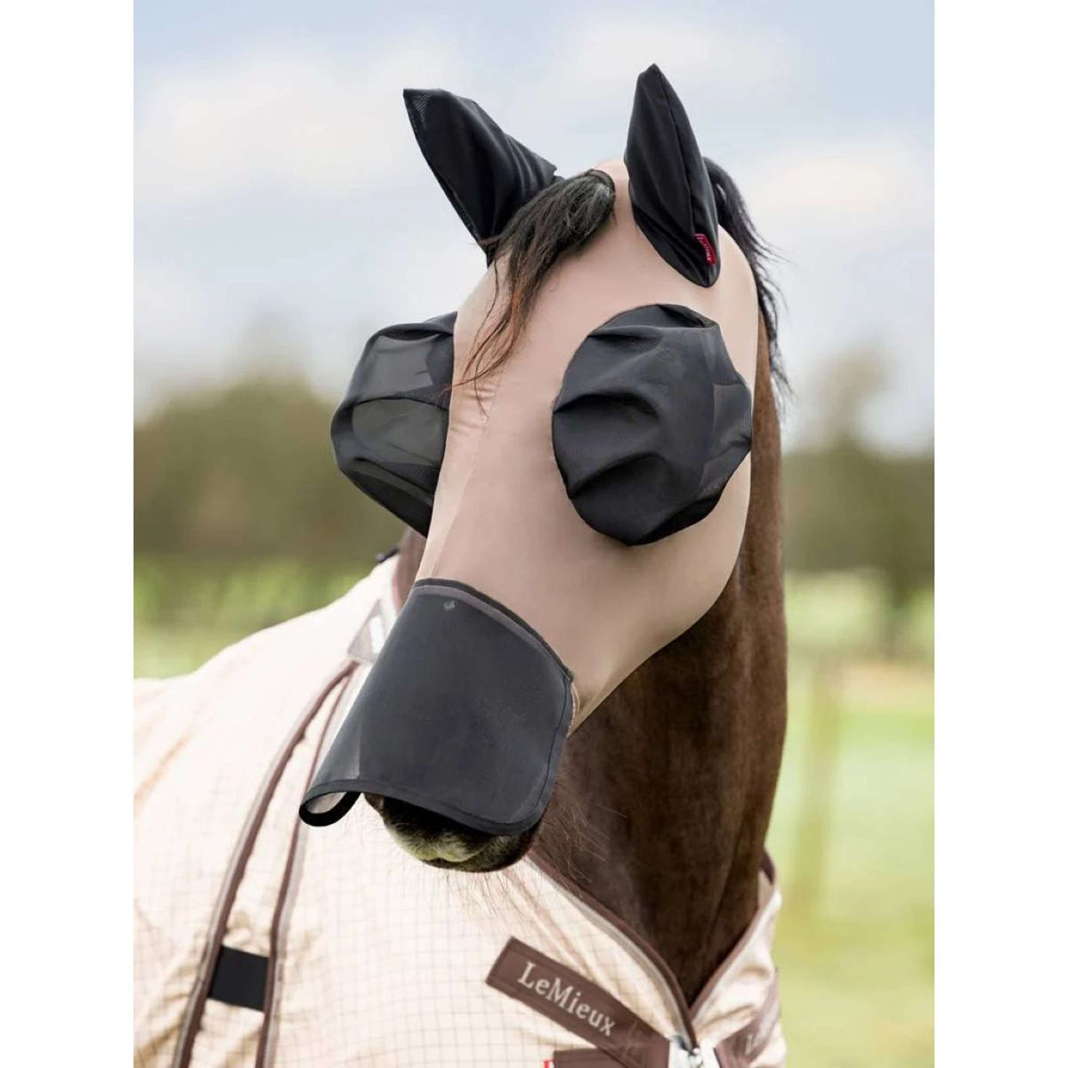 LeMieux Fly Mask Bug Relief Walnut