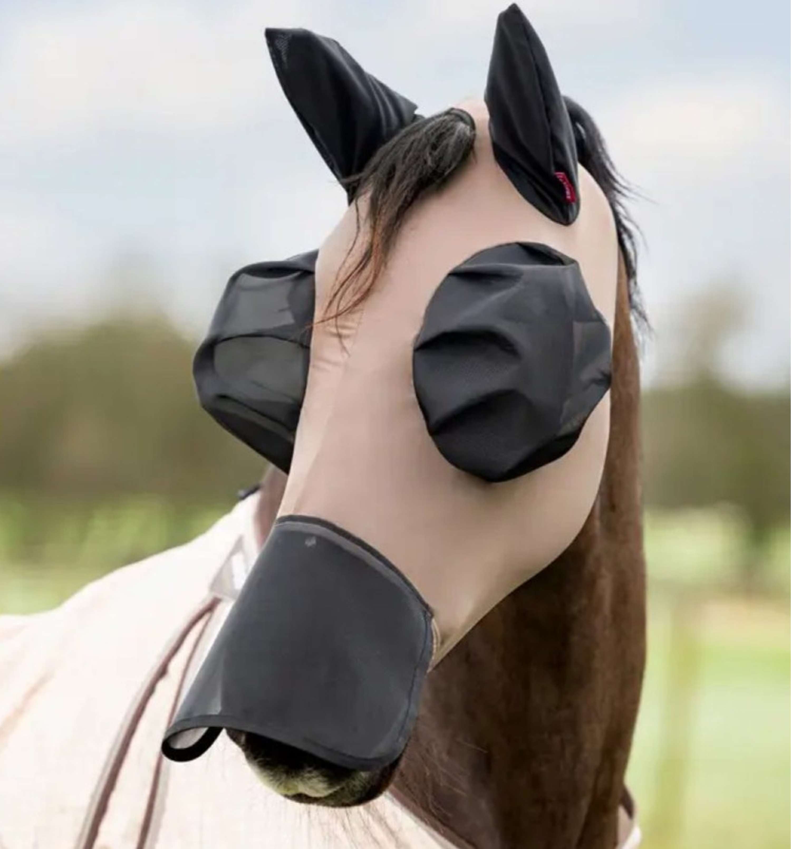 LeMieux Fly Mask Bug Relief With Nose Protection Walnut