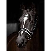 LeMieux Bridle Kudos Patent Dressage Black/Silver