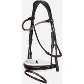 LeMieux Bridle Kudos Patent Dressage Brown/White