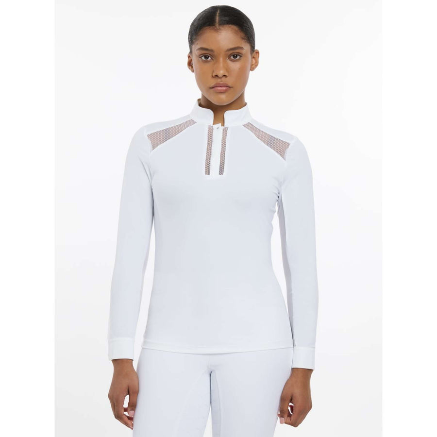 LeMieux Competition Shirt Camille Long Sleeves White