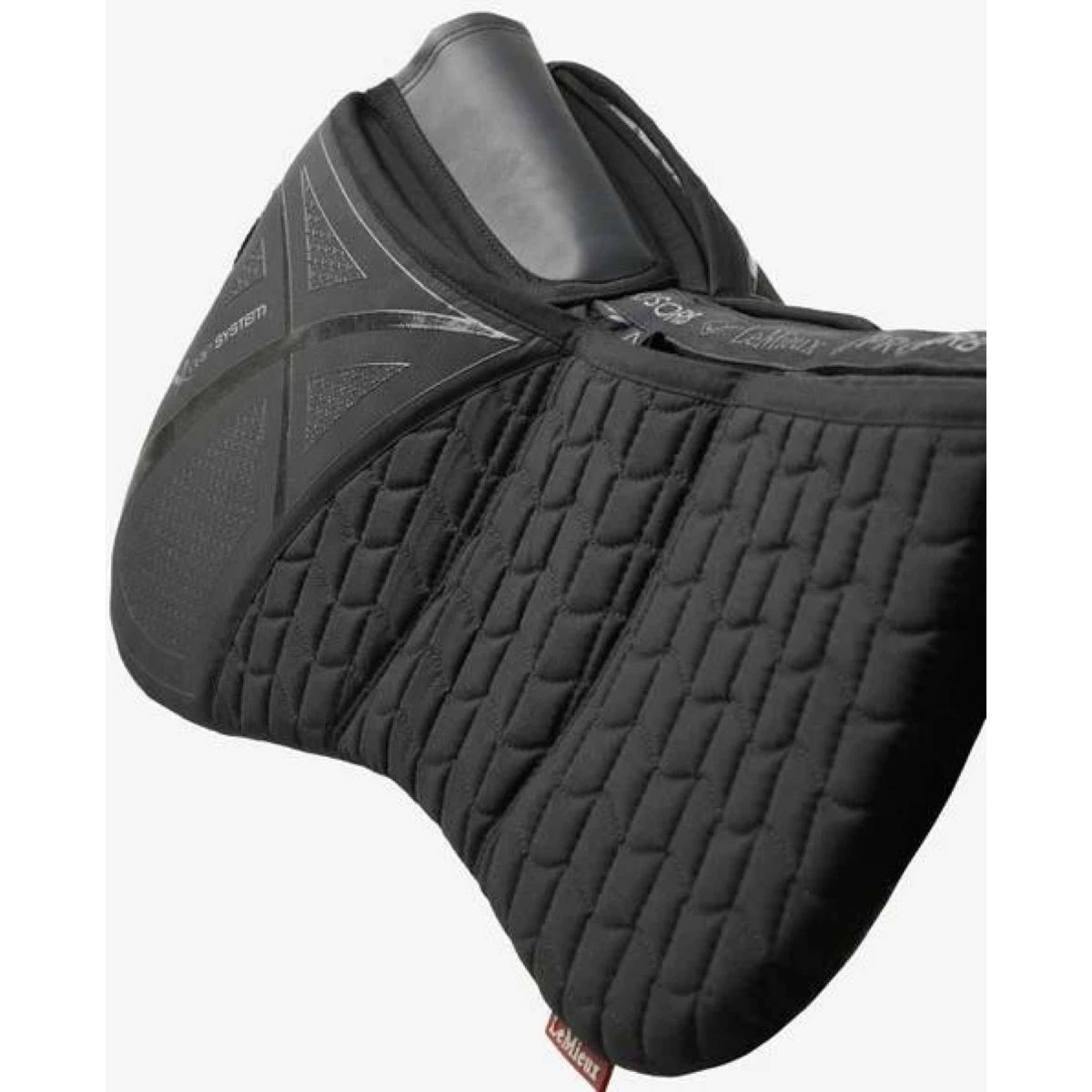 LeMieux Half Pad Prosorb 3 pocket Quilted Black