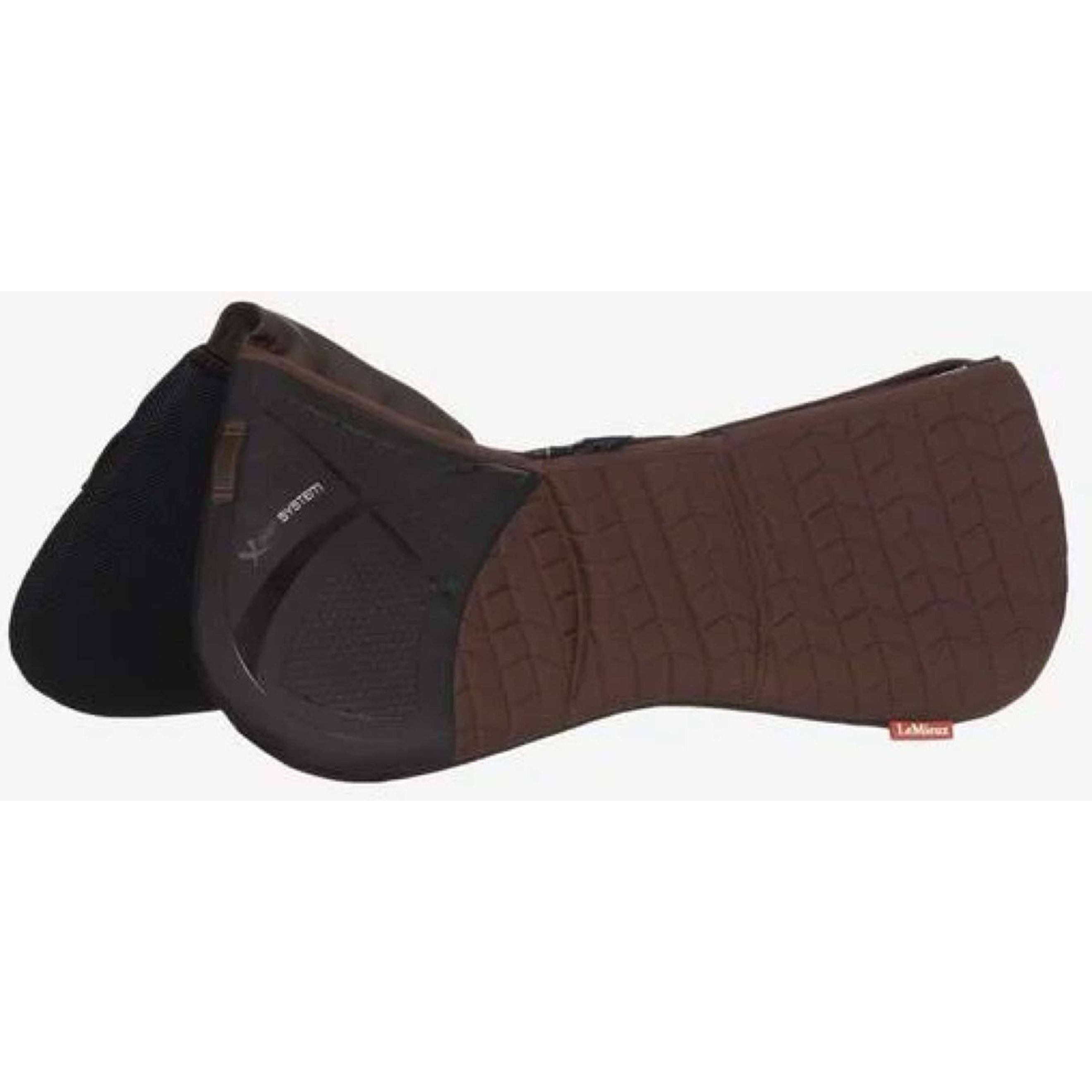 LeMieux Half Pad Prosorb 3 pocket Quilted Brown