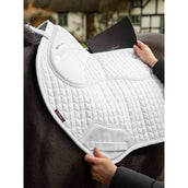 LeMieux Saddlepad Prosorb Plain 2 Pocket CC White