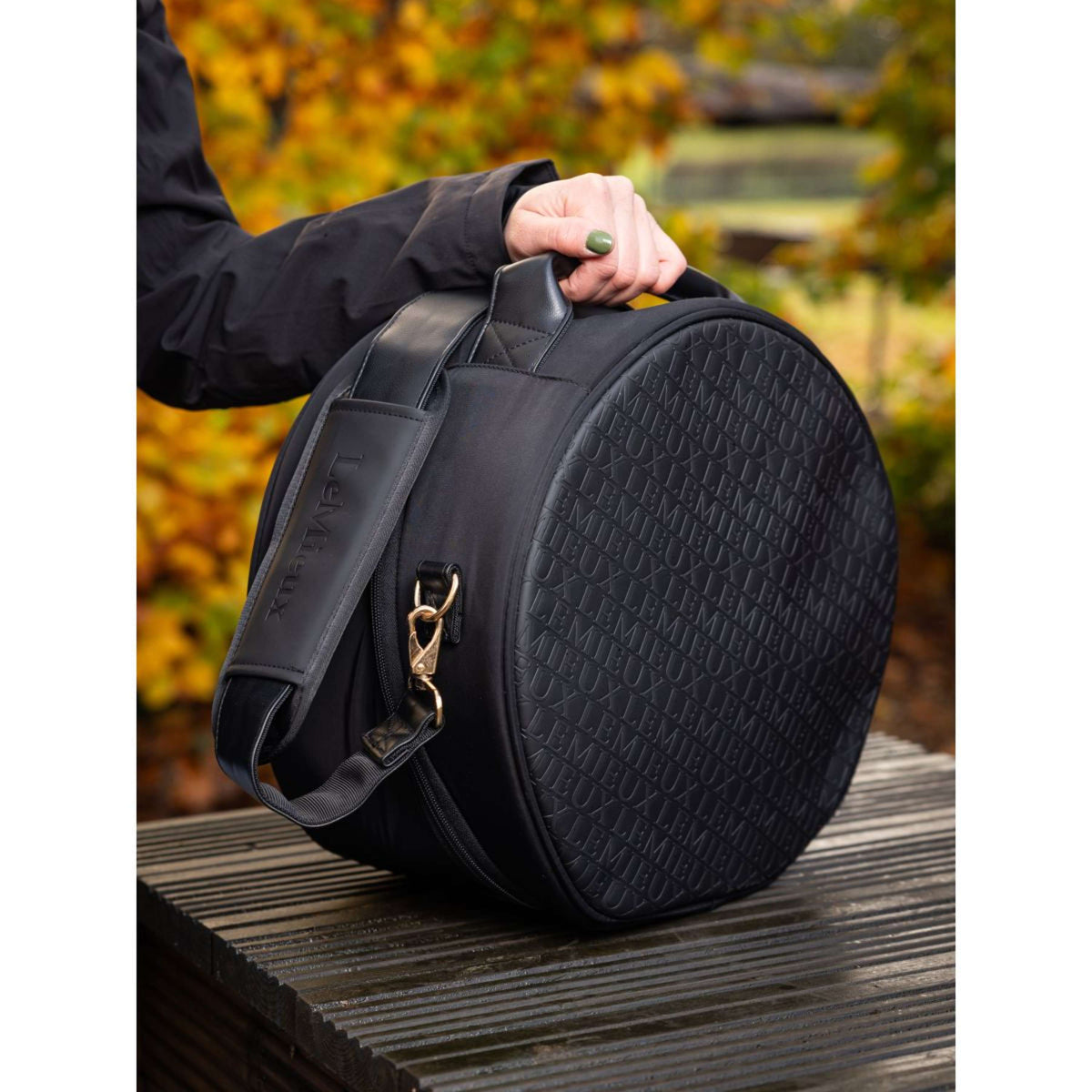 LeMieux Helmet Bag Luxe Black