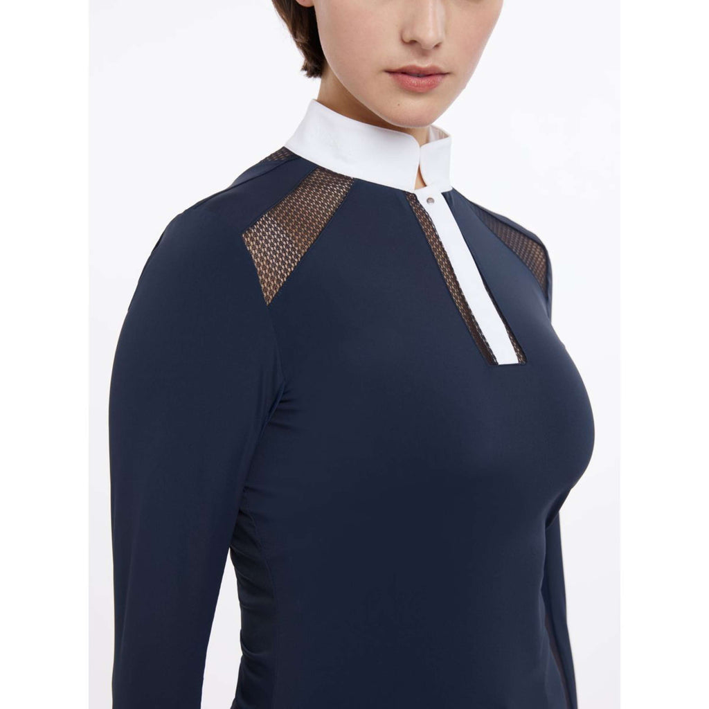 LeMieux Competition Shirt Camille Long Sleeves Navy