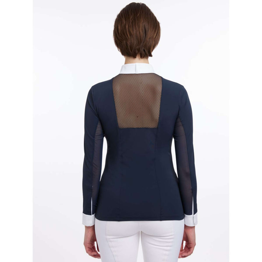 LeMieux Competition Shirt Camille Long Sleeves Navy
