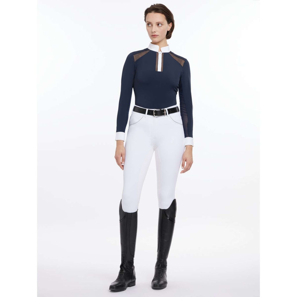 LeMieux Competition Shirt Camille Long Sleeves Navy