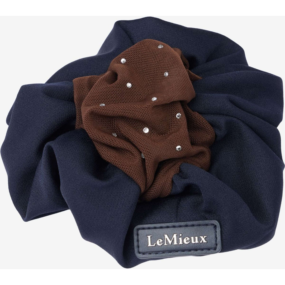 LeMieux Hair Net Scrunchie Navy/Brown