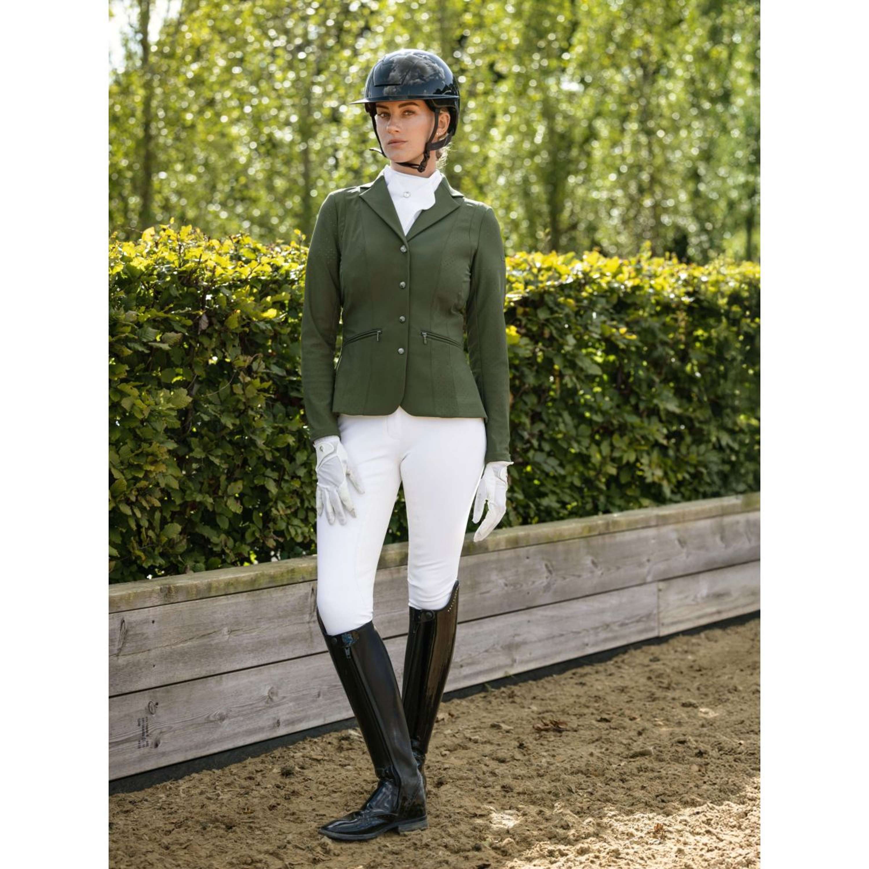 LeMieux Competition Jacket Jessica Mesh Pine Green