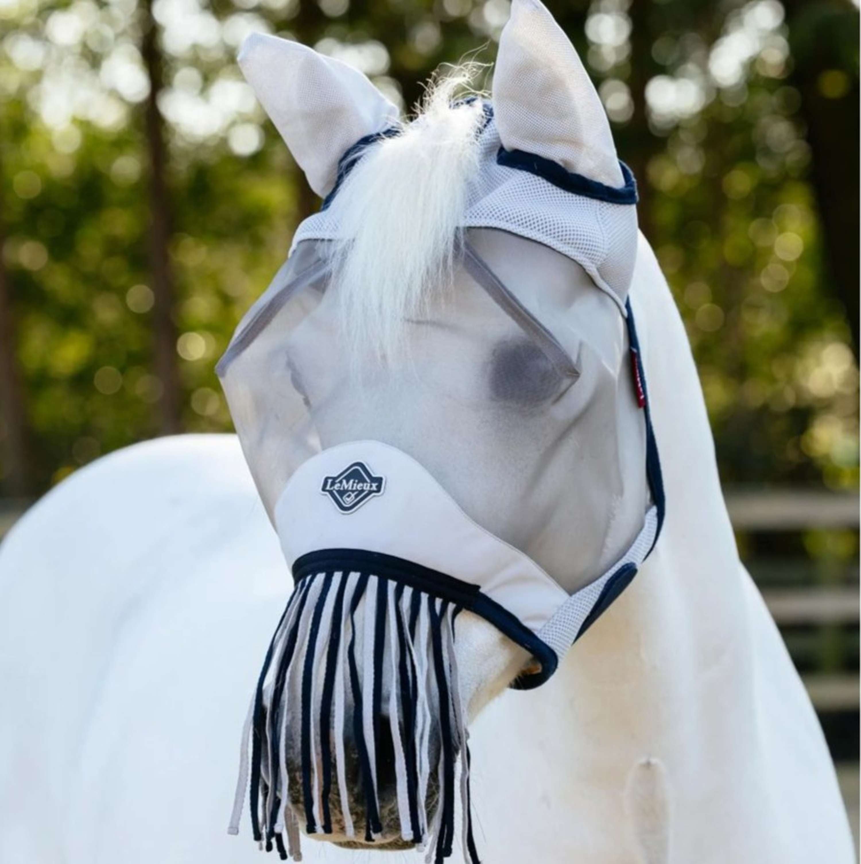 LeMieux Fly Mask Fringe Navy