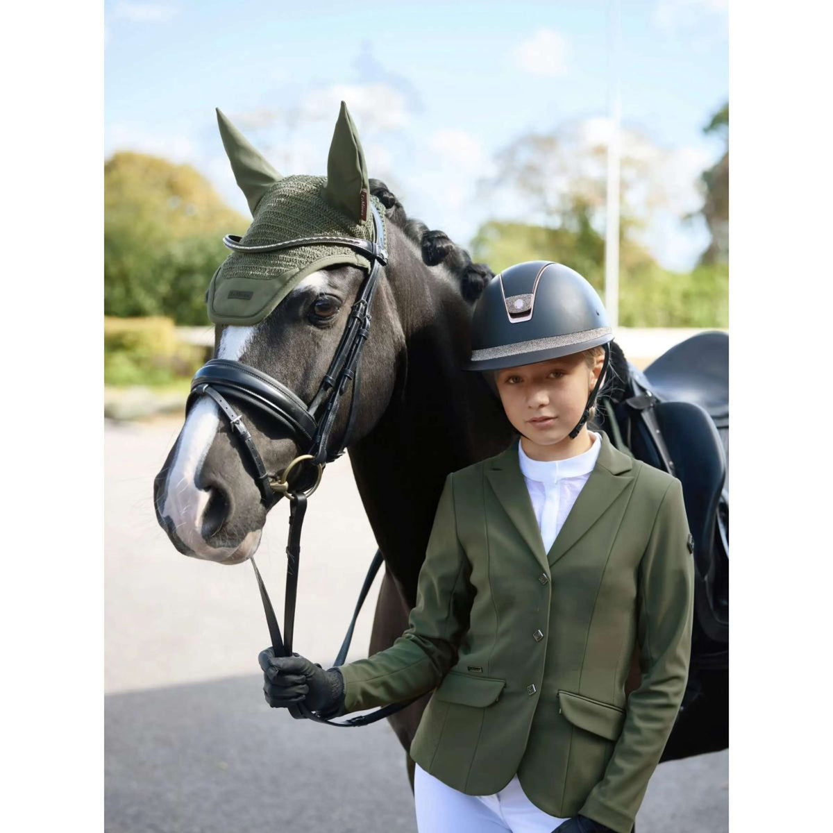 LeMieux Ear Bonnet Essence Pine Green