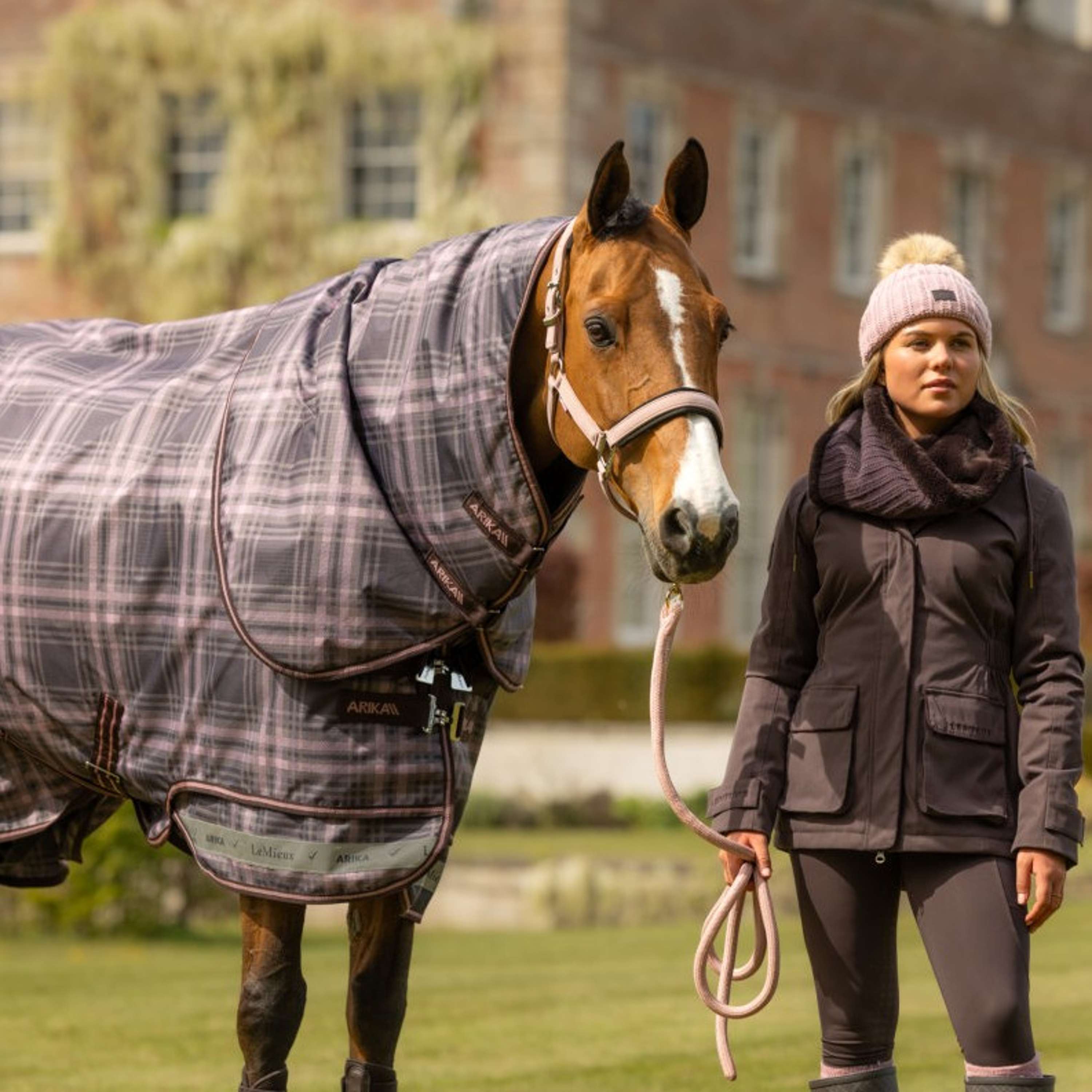 LeMieux Winter Rug Arika Heritage Check 100g Cocoa