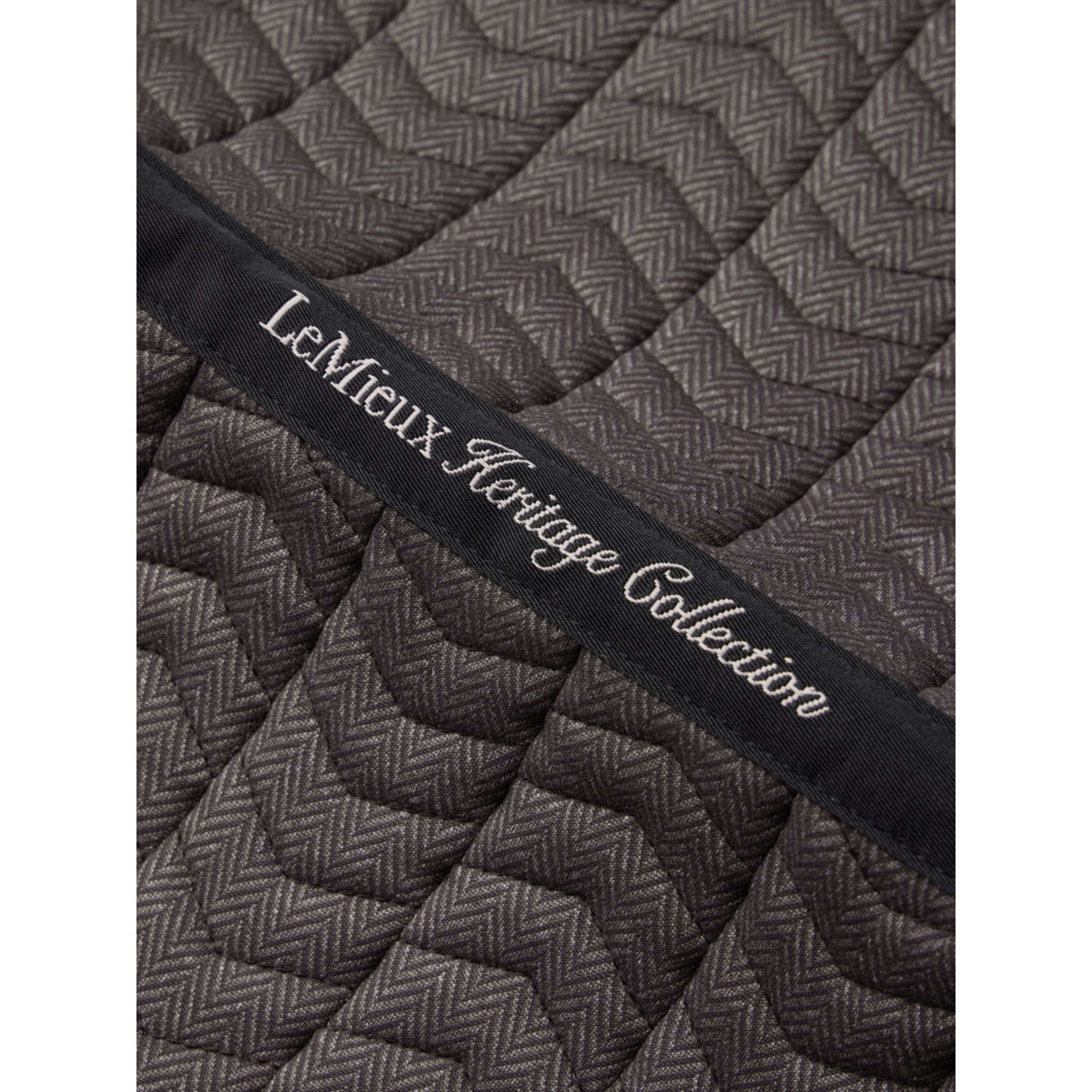 LeMieux Saddlepad Heritage Herringbone Square Dressage Cocoa