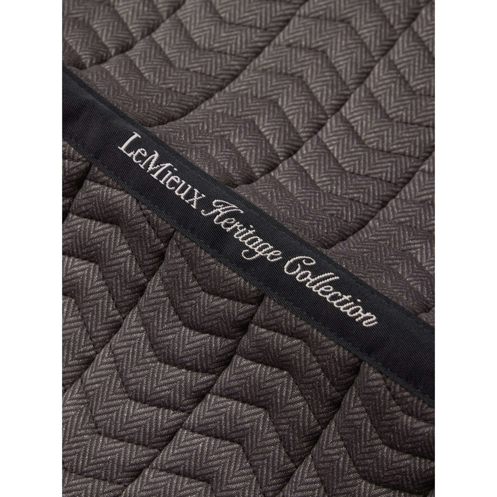LeMieux Saddlepad Heritage Herringbone Square Dressage Cocoa