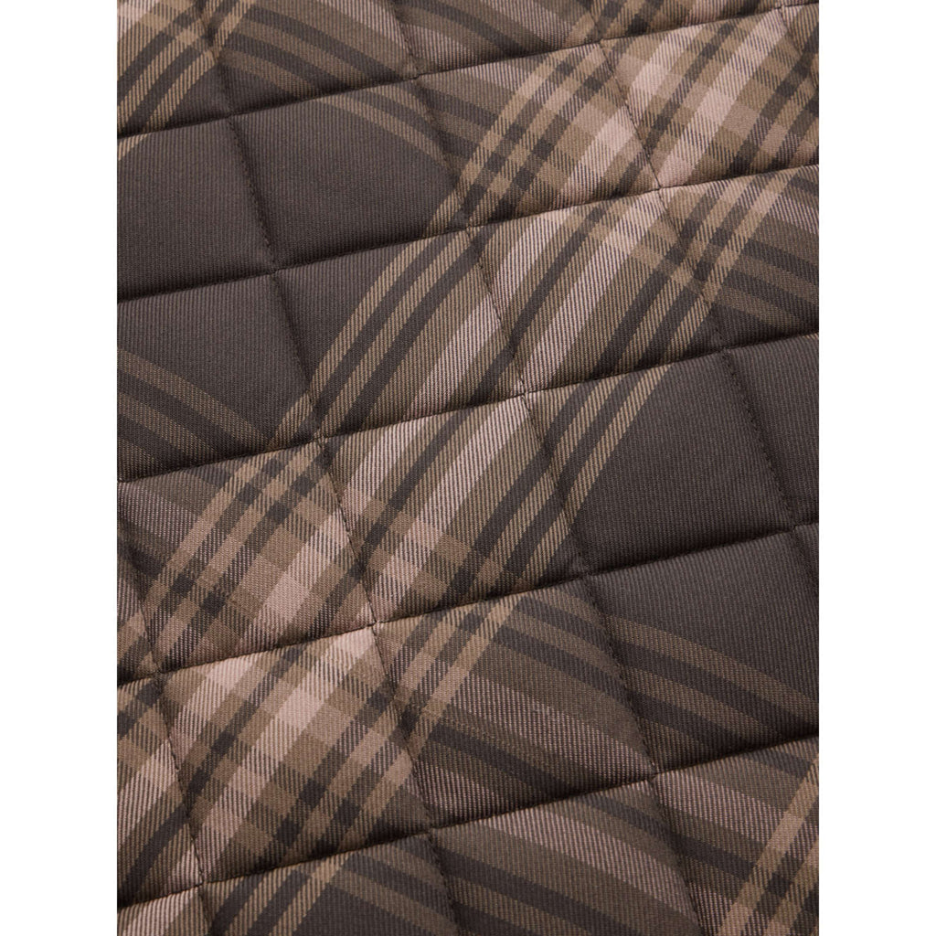LeMieux Saddlepad Heritage Check Square Dressage Cocoa