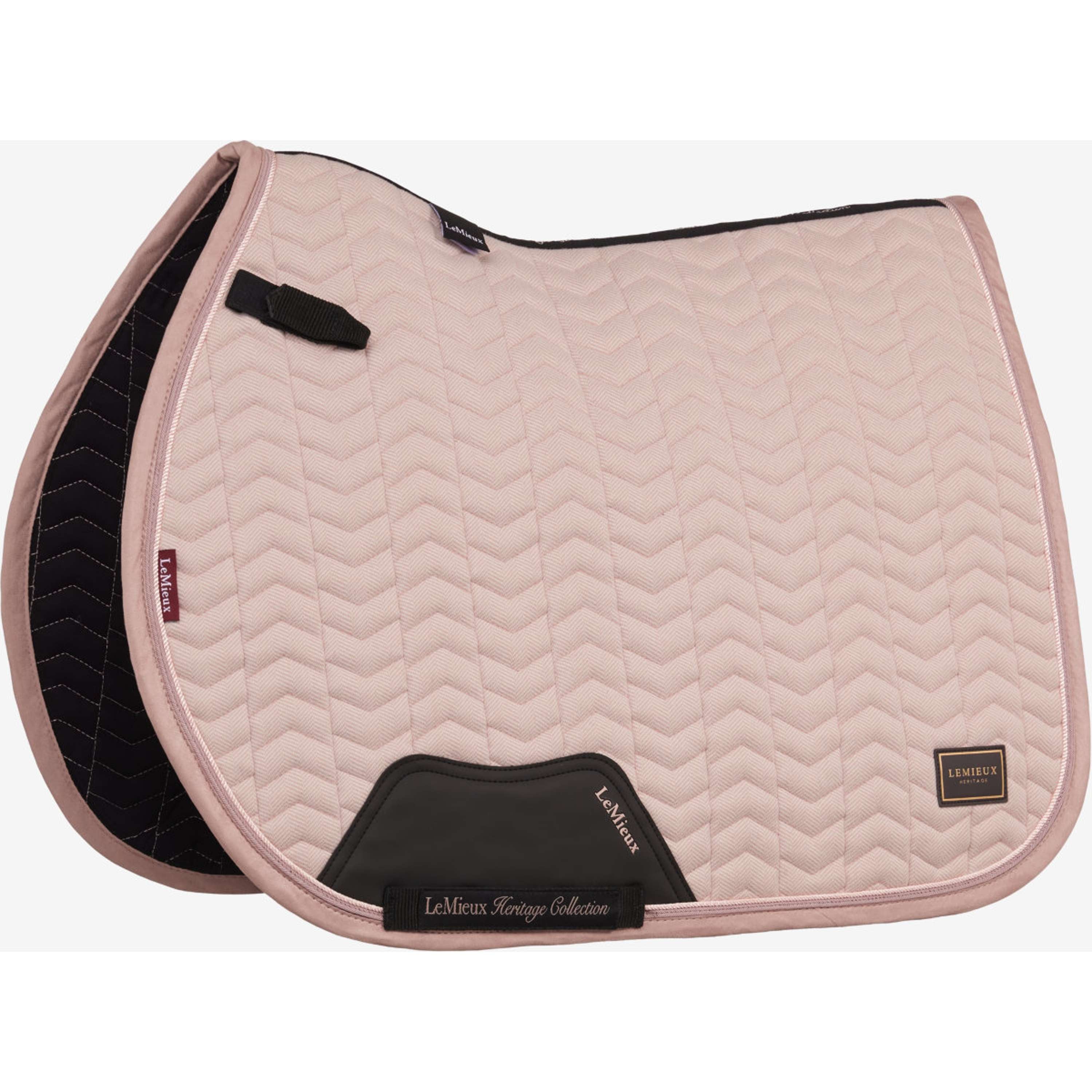LeMieux Saddlepad Heritage Herringbone Square Jumping Wild Rose