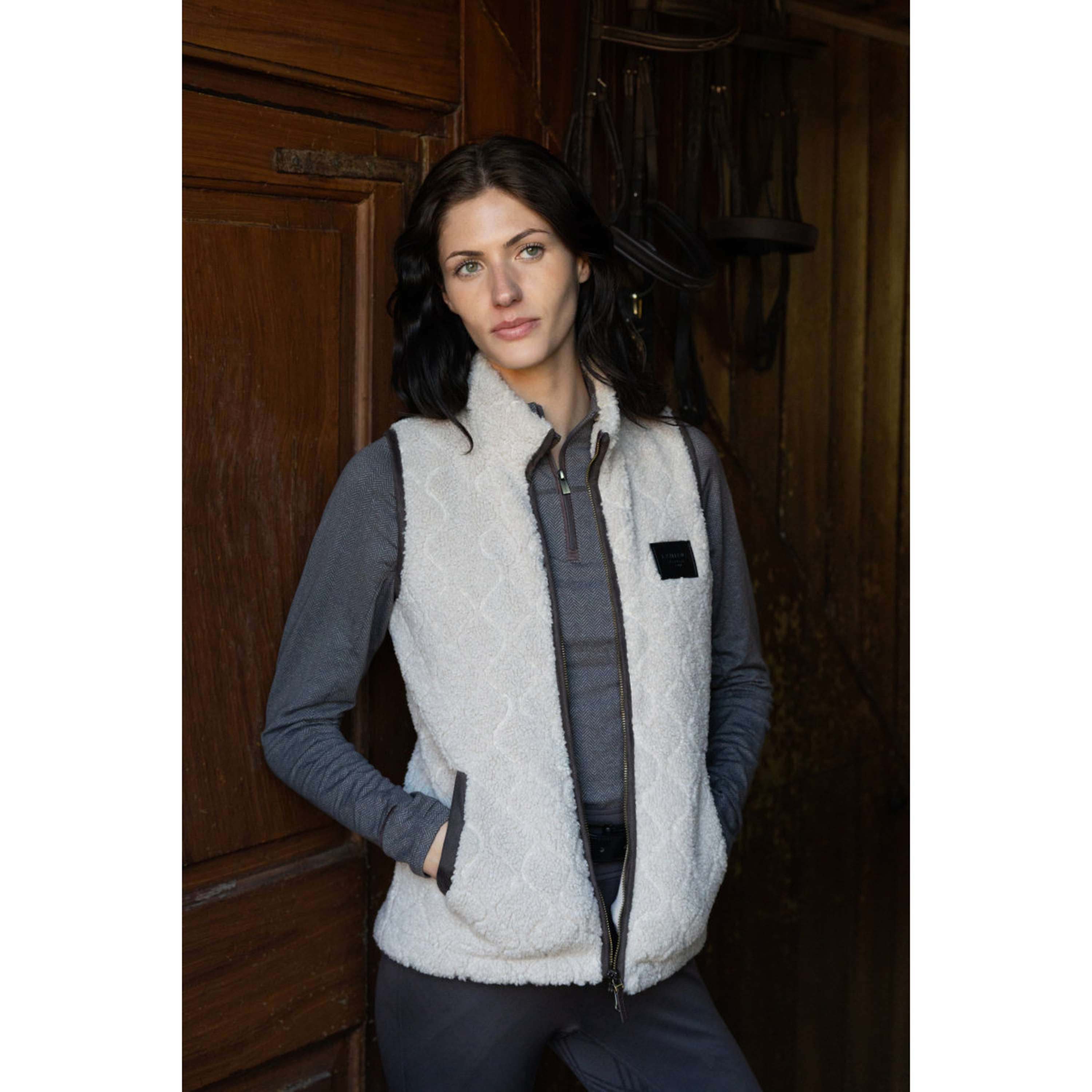LeMieux Bodywarmer Heritage Borg Stone