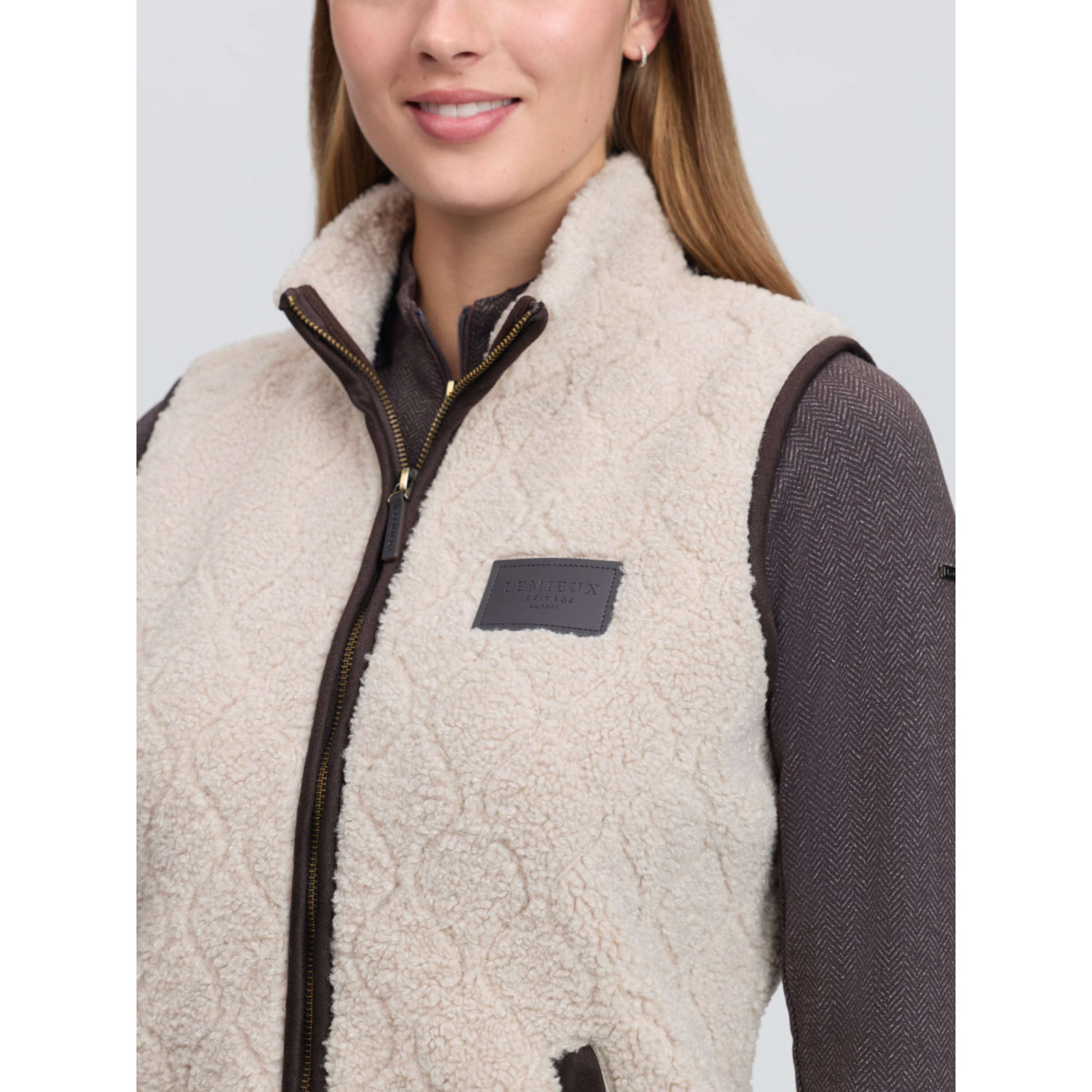 LeMieux Bodywarmer Heritage Borg Stone