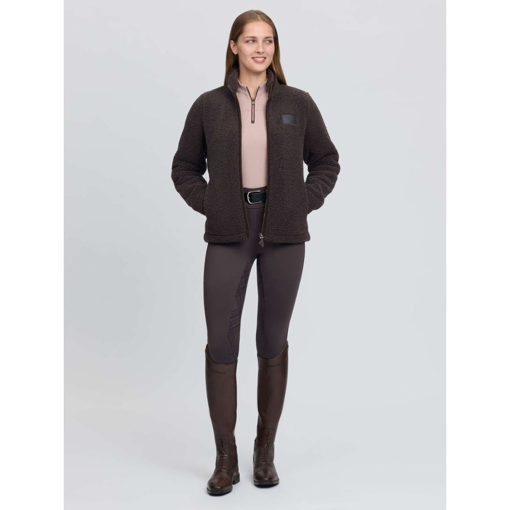 LeMieux Zip-Hoodie Heritage Borg Zip Through Cocoa