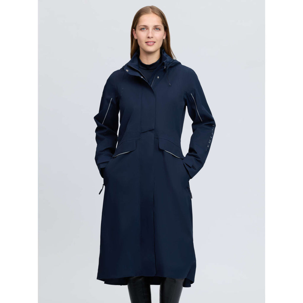 LeMieux Long Coat Stormwear Performance Riding Navy