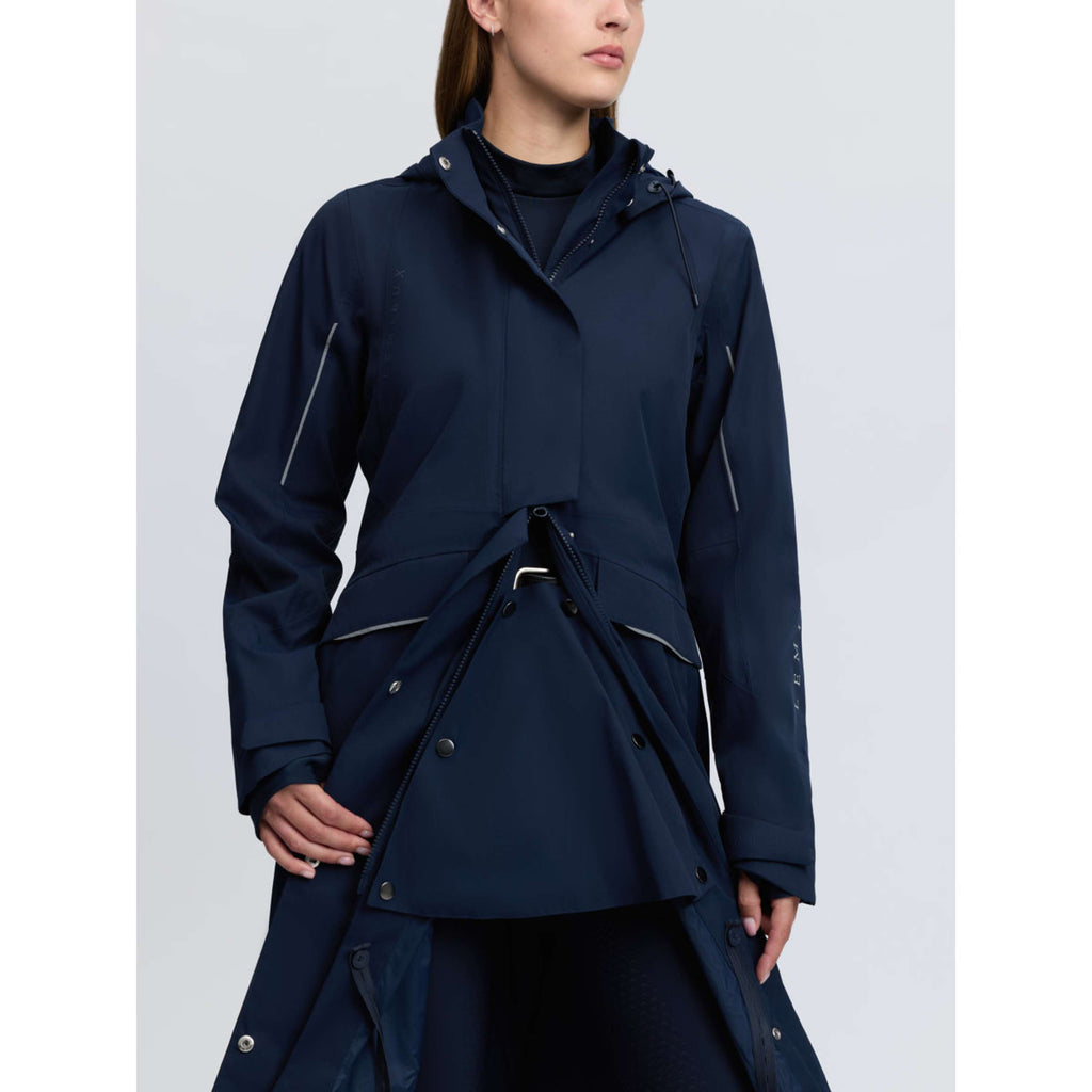 LeMieux Long Coat Stormwear Performance Riding Navy