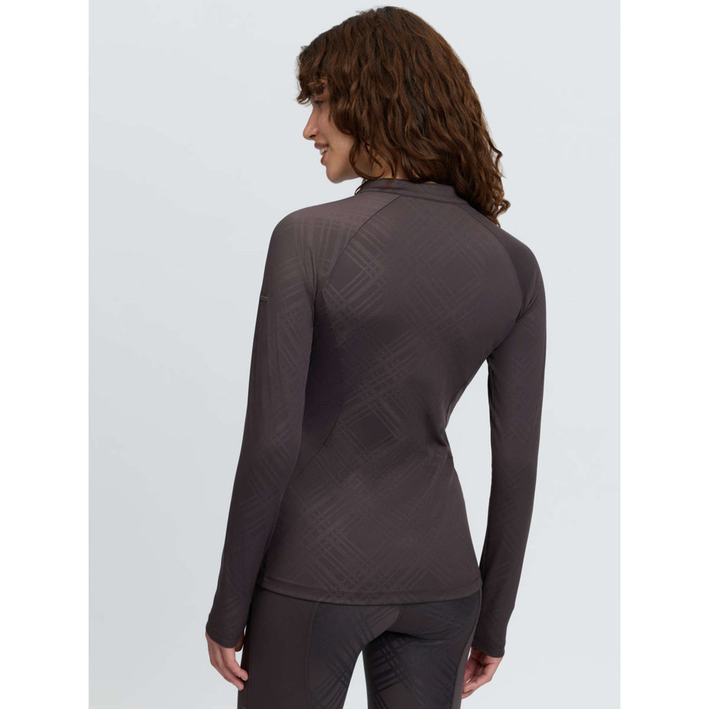 LeMieux Baselayer Heritage Check Long Sleeves Cocoa
