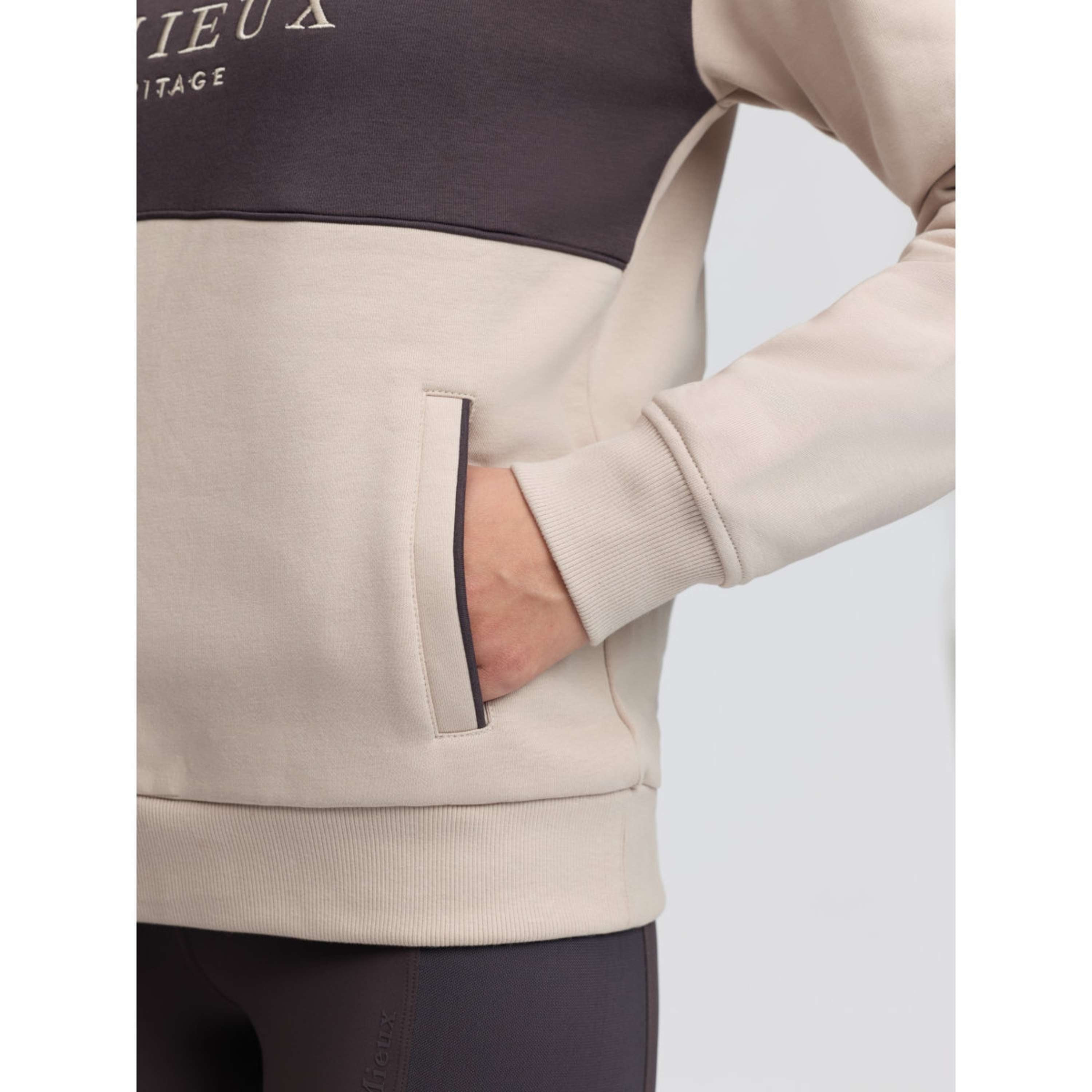 LeMieux Sweater Heritage Quarter Zip Stone
