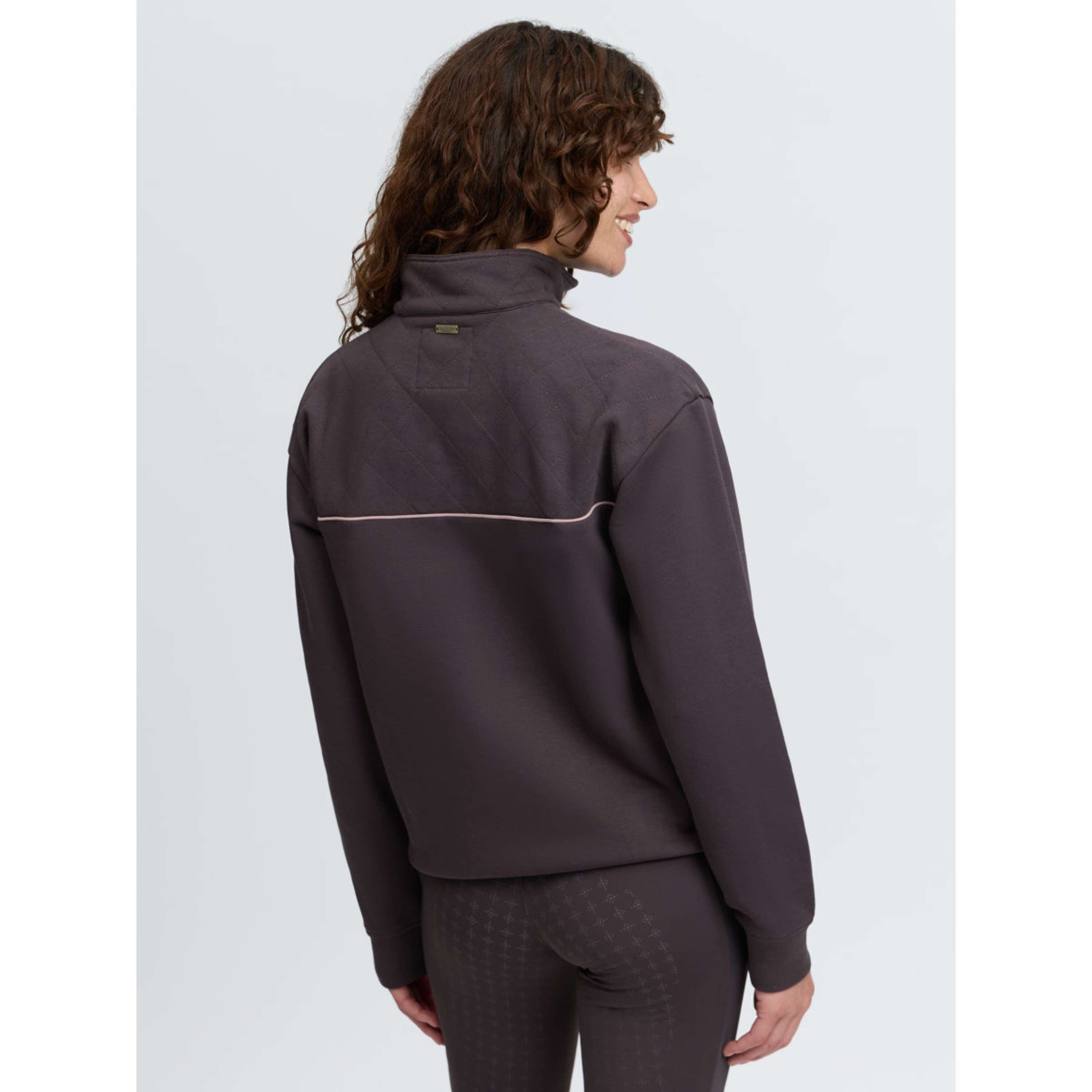 LeMieux Sweater Heritage Quarter Zip Cocoa