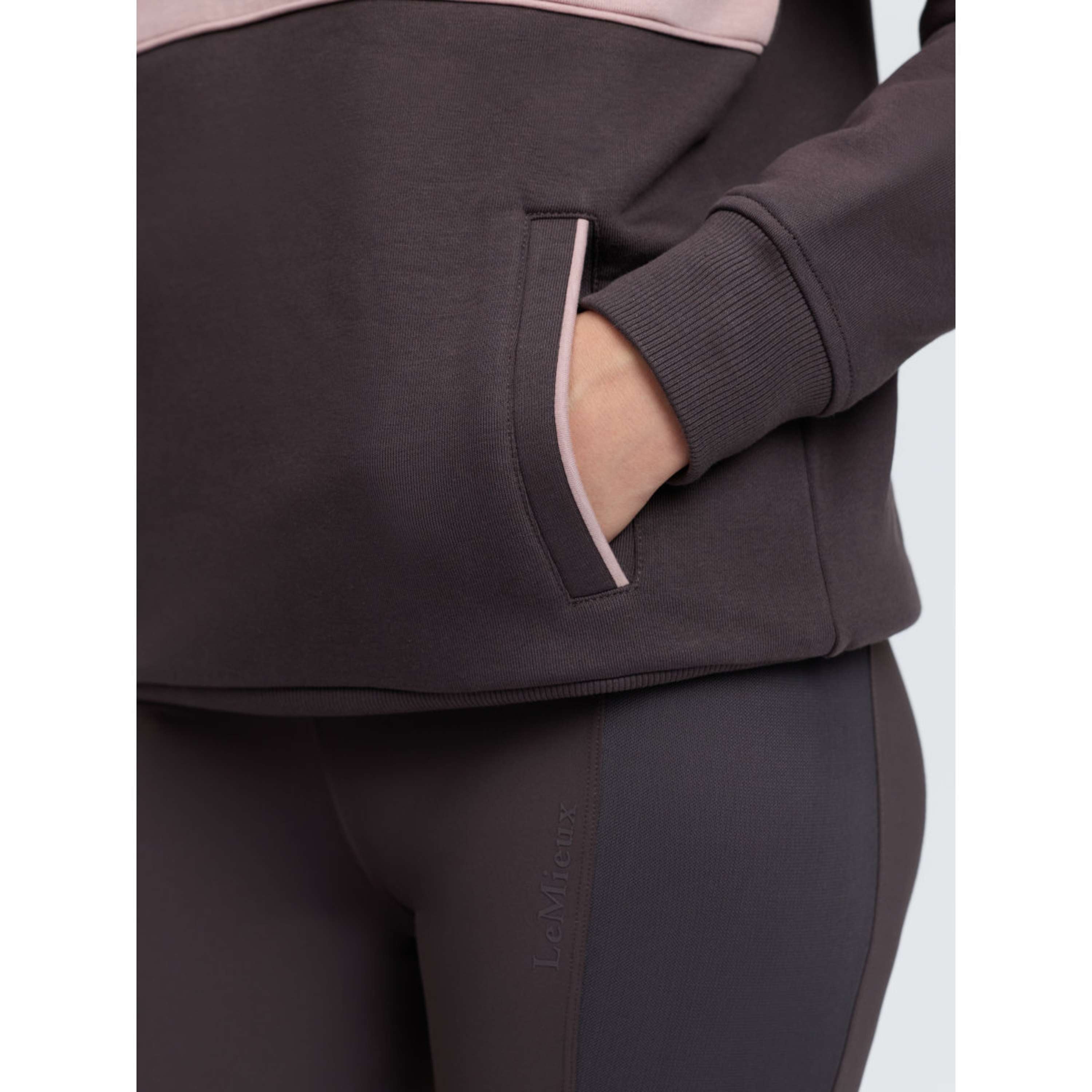 LeMieux Sweater Heritage Quarter Zip Cocoa