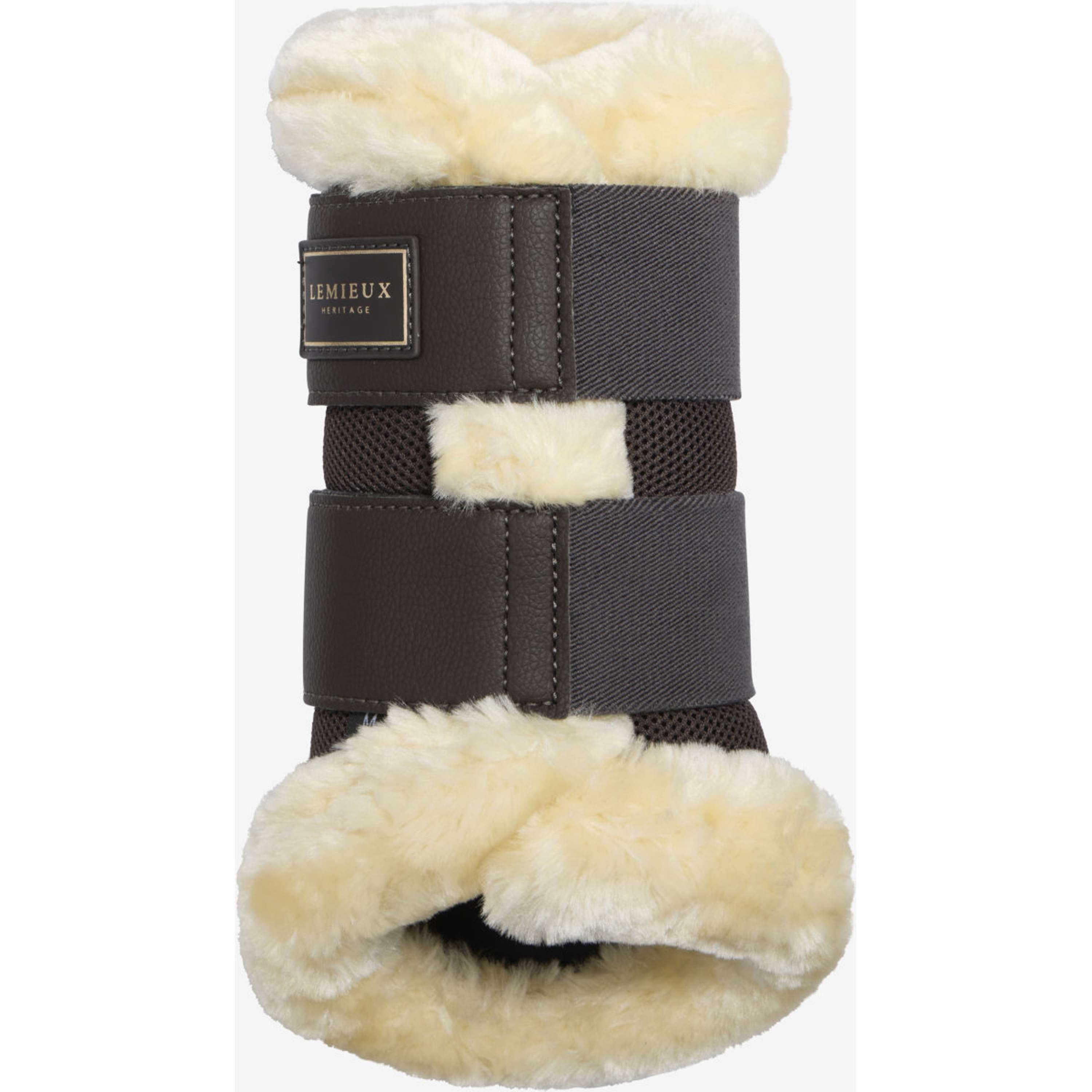 LeMieux Leg Protectors Heritage Fleece Edged Cocoa