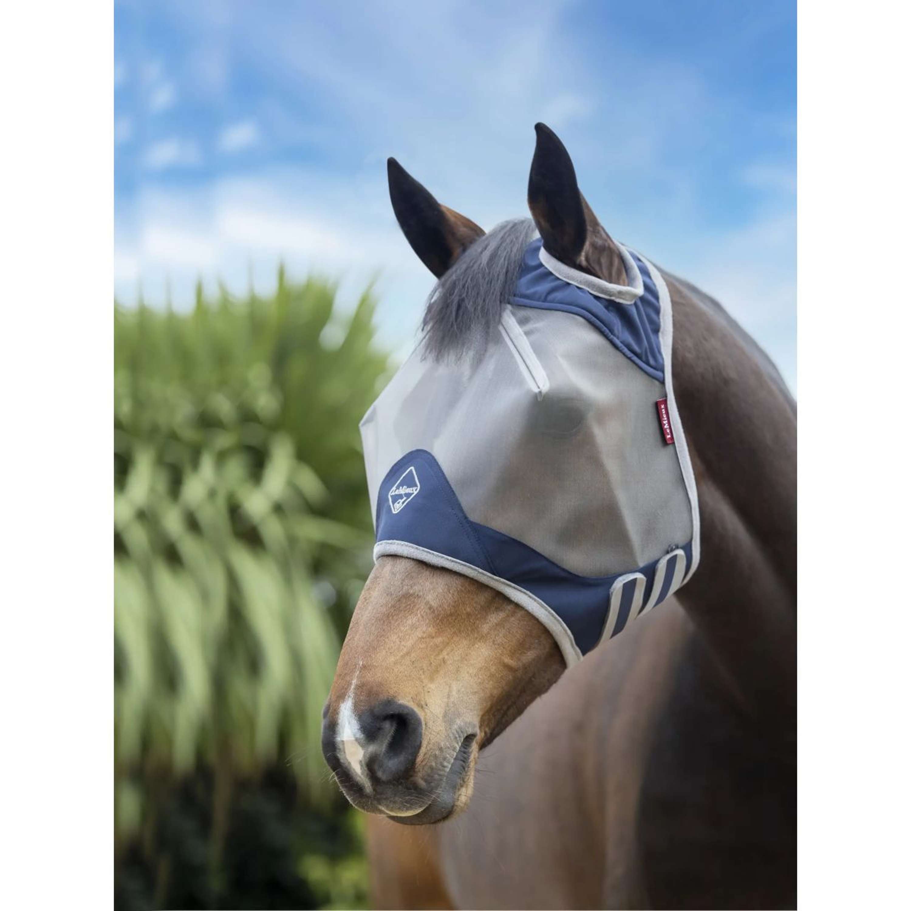 LeMieux Fly Mask Amour Shield Pro without Ears Navy
