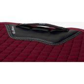 LeMieux Saddlepad Prosport Plain Square D-Ring Dressage Burgundy