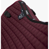 LeMieux Saddlepad Prosport Plain Square D-Ring Dressage Burgundy