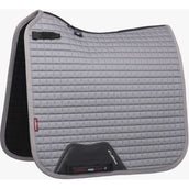 LeMieux Saddlepad Prosport Plain Square D-Ring Dressage Grey