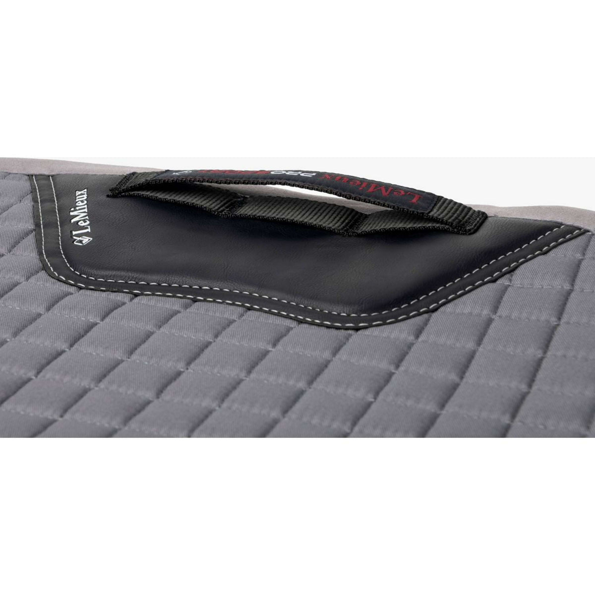 LeMieux Saddlepad Prosport Plain Square D-Ring Dressage Grey