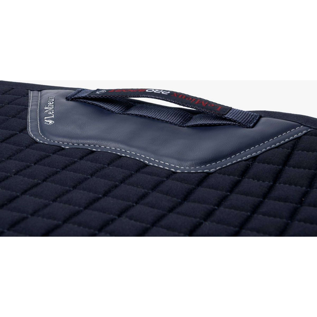 LeMieux Saddlepad Prosport Plain Square D-Ring Dressage Navy