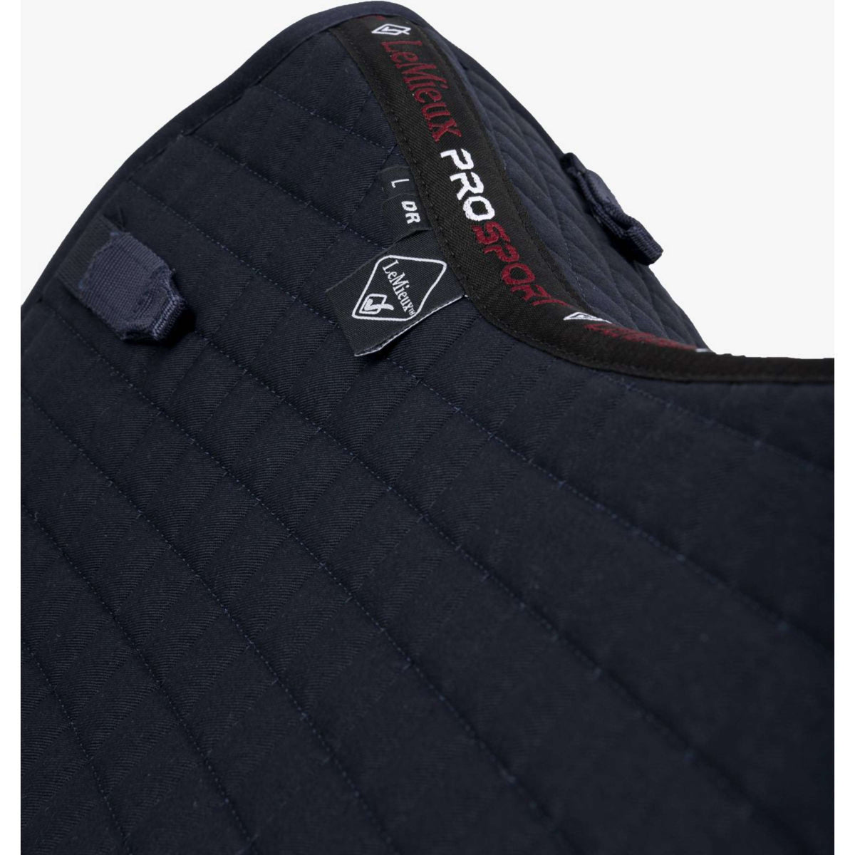 LeMieux Saddlepad Prosport Plain Square D-Ring Dressage Navy