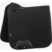 LeMieux Saddlepad Prosport Plain Square D-Ring Dressage Black