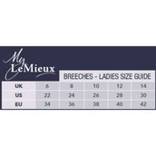 LeMieux Breeches Drytex Full Seat White