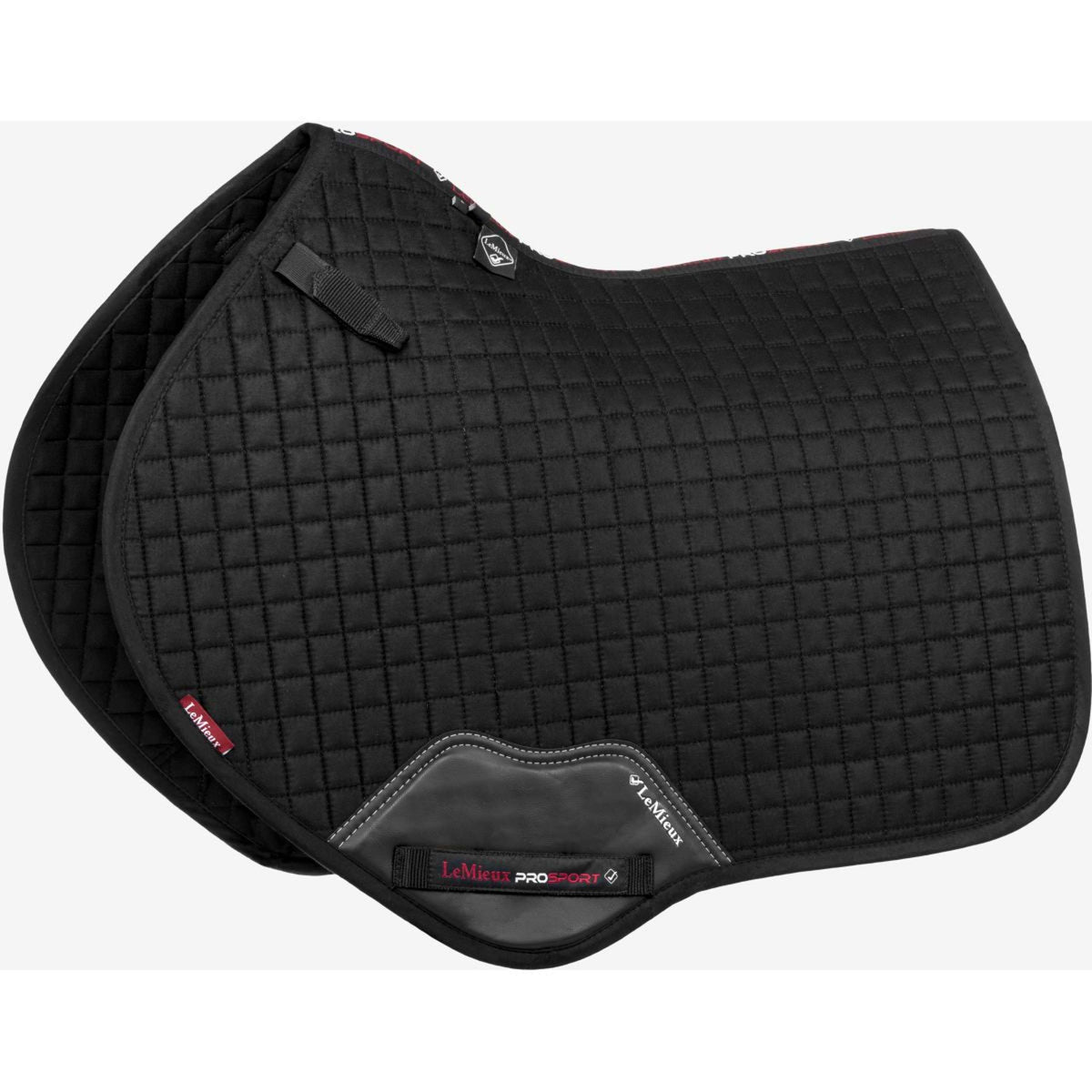 LeMieux Saddlepad Suede Square Close Contact Black